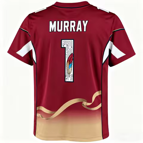Mens Kyler Murray Mens Special Edition Rugby Shirt #1 USA Football T-shirt Youth Kids Training Rugby