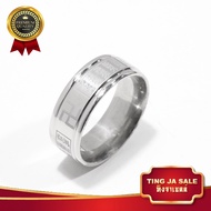 แหวนผู้ชาย แหวนสเเตนเลส แหวนหฤทัยสูตร ใส่ทั้งชาติก็ไม่ลอก ผิวแกะสลักอักษรสวยงาม สเเตนเลสเเท้รุ่น XM-06 สินค้าพร้อมส่งมาก