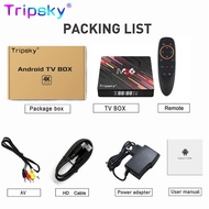 Tripsky M96 Ram 4gb Rom 64gb Voice Remote Support Bluetooth Tv Box Android 10.0 4K Android tv box