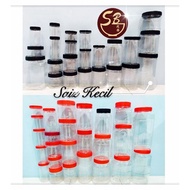 (SAIZ KECIL)Balang Biskut Plastik/Balang Kuih Raya TEBAL🇲🇾 PET Container/Plastic Jar(Red/Black Lid)🇲🇾 新年饼罐 (Page 1 of 2)