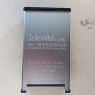 Nguồn led 12v 50A-600W vỏ nhôm nguồn ngoài trờiChống Nước