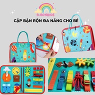 bag Busy MontessorI Toys. Busy Toy Set Convenient Bookbag for Children to Carry