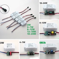 Constant Current LED Driver 3W,4-7W,8-12W,13-18W,18-24W 240mA Power Supplies 1x