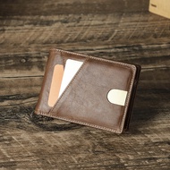 Contacts da thật ngắn ví cho nam RFID đồ kẹp thẻ Mỏng Ví đựng tiền xu Ví kẹp tiền 2023 Nam Ví Nhỏ Ví