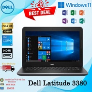 (READY STOCK) Dell Latitude 3380 Intel Core i5-7th Gen Processor / 8GB RAM / 256 SSD