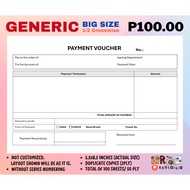 PAYMENT VOUCHER Carbonized GENERIC ONLY