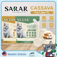ALPHA PET SARAR Cassava Plant-Based Materials Cat Litter 7L Tofu Cat Litter Pasir Kucing Tofu Cat To