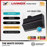 [FREE SHIPPING] LIVINOX LCH-EBONY-90BL Compact Slanted Hood 90CM BLDC 2150m³/h