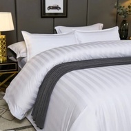Bedcover + Sprei Set Hotel Salur 100% Full Cotton Tc300