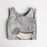 Australia No.1 Children's Clothing Brand Huxbaby Cute Hot Table Fun Dachshund Dog Vest-得 ️
