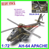 Model Kit XUJA 1/72 Helicopter AH-64 Apache Heli AH64 and Other Tanks Military Diecast Children's To