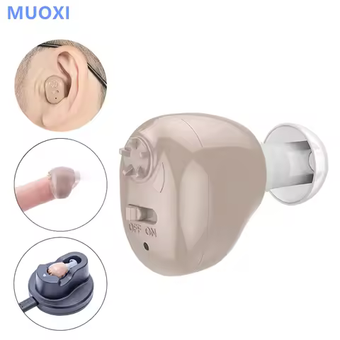 Best Rechargeable Hearing Aids Wireless 2025 NEW cheap Sound Amplifier ITE Mini Invisible Elderly He