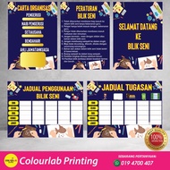 Set Banner Bilik Seni Sekolah