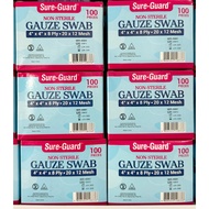 Gauze Pad / Swab 4x4 Non Sterile Sureguard 100pcs