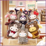 SQ4 Sanrio Hello Kitty KUROMI Vinyl plush doll British afternoon tea series blind box gift for child