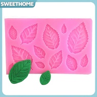 SWEETHOME 3D Mini Rose Flower Leafs Silicone Mold DIY Fondant Chocolate Sugarcraft Cake Decor Baking