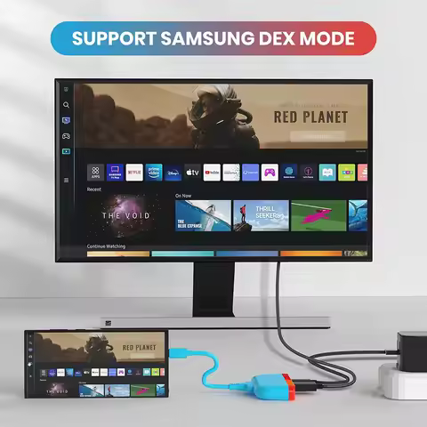 NEWDERY Switch Dock for Nintendo Switch OLED/Steam Deck/Samsung DeX Switch Docking Station for TV Ty