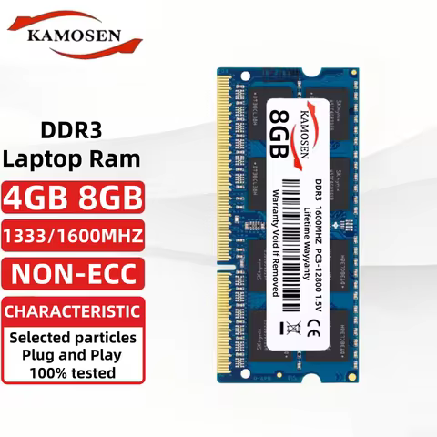 Laptop DDR3 Memory Ram 4GB 8GB SODIMM 1333Mhz 1600Mhz PC3-10600S PC3-12800S 204Pin 1.5V Non ECC Note