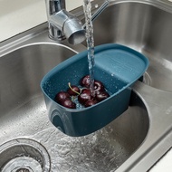 kitchen double sink drain water basket 厨房双水槽沥水篮