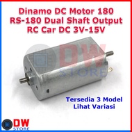 premium Dinamo DC Motor RS180 RS-180 180 Dual Shaft RC Car Boat 3V-15V