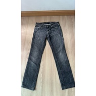 A-105.1 le-Y Long Pants Washed Jeans Low Waist 28-30 Beautiful Second-Hand Brand Name 7.5-Inch Low-W