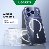 UGREEN Transparent  Magnetic Phone Case with Button Coverage Compatible with iPhone 17/17 Pro/17 Pro