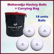 Maharadja Dimple Superior Quality Polyvinyl Hockey Ball Bola Hoki + Carrying Bag