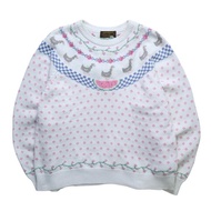 1989 Eddie Bauer 小鴨西瓜針織毛衣 古著毛衣