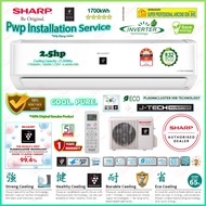Sharp 2.5hp Inverter Aircond AHXP24YMD &amp; AUX24YMD ((Plasmacluster Ions)) R32 J-Tech Premium Inverter Air-Conditioner