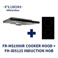 FUJIOH FR-MS1990R Slim Cooker Hood (Recycling) + FH-ID5125 Domino Induction Hob with 2 Zones