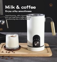 5合1電動奶泡器 5種功能 打奶泡 熱凍牛奶 冷熱奶泡器 奶泡機 牛奶加熱起泡器 電動自動咖啡器 電動咖啡打奶泡器 家用奶泡机 冷热牛奶 加热起泡机 全自动电动打奶器 旋钮款
