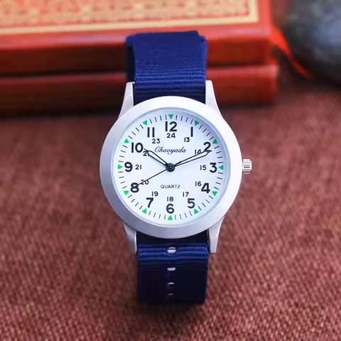 children's smart digital watches boys girls adjustable canvas 24hours quartz watches for child kids 