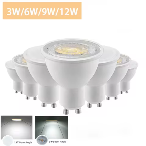 1/2/4/6PCS LED Spot Light GU10 AC220V No flicker Warm white light 3W 5W 6W 7W 8W replaceable 20W 30W
