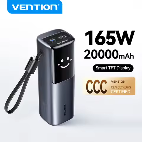 【CCC Certification】Vention 165W Power Bank 20000mAh PD Fast Charger for Laptop Portable 3C Powerbank