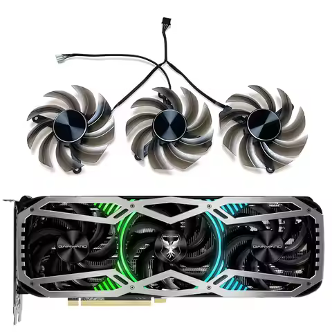 TH8015S2H-PCC01 FD8015U12D Video card fan，For Gainward RTX 3060Ti、3070、3070Ti、3080、3080Ti、3090 Phoen