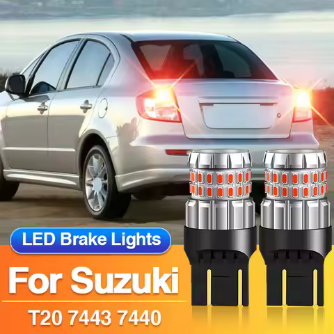 2PCS T20 7443 LED Brake Light 7440 W21/5W Tail Blub 12V for Suzuki Jimny/SX4/Liana/Wagon R/Grand Vit