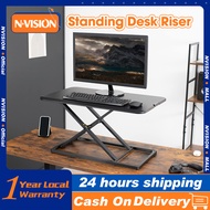 Nvision Height-adjustable 32 inchs standing desk converter quick to achieve standing computer desk Adjustable Ergonomic Sitting Standing Convertible Desk