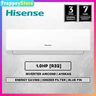 [Frappey] Hisense 1/1.5/2/2.5HP Non Inverter/ Inverter R32 Air Conditioner (AN09CBG/AN12CBG/AN10DBG/AN13DBG/AN20DBG/AN25DBG/AI10KAGS/AI13KAGS/AI20KAGS/AI25KAGS) [PWP Professional Aircond Installation]