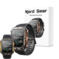 Njord Gear Indestructible Smartwatch, IP68 Waterproof Outdoor Rugged Smartwatch, Features Bluetooth