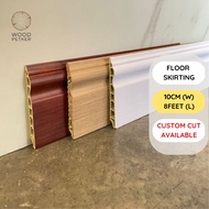 【Ready Stock】Floor Skirting 10cm Wainscoting lantai SPC flooring vinyl lantai
