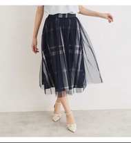 日本品牌 Navy 格仔紗裙 半身裙  (非GRL/ Snidel)