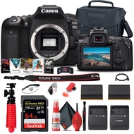 Canon EOS 90D DSLR Camera (Body Only) (3616C002) + 64GB Memory Card + Case + Corel Photo Software + 
