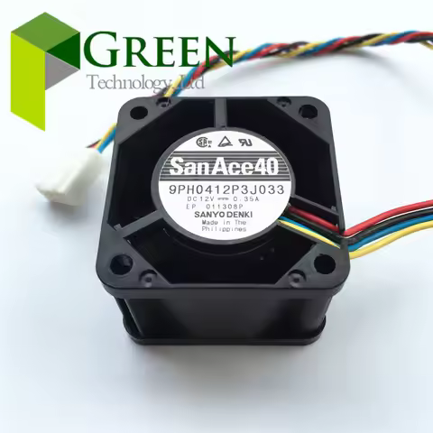 San Ace 40 1U 40 x40x28mm Server Fan 9PH0412P3J033 4028 40MM Server Case Cooling Fan 12V 0.35A With 