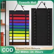 Karate Belt Display Rack / 12 Belts Taekwondo Belt Display / Martial Arts Belt Display / Karate Belt