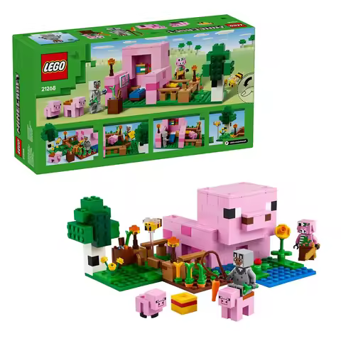 LEGO Building blocks Sets MC My Mini World Game Series Building Blocks The Baby Pig House Farm Child