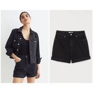 Hnm high waist women's jeans shorts