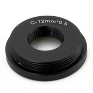 C-M12 Outer 25.4 C Mount to Inner 12mm X0.5 Screw microscope objective Adapter