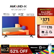 Hisense A6K Smart TV 43 55 65 75 inch | 4K UHD | Direct Full Array | AI Adaptive | Dolby Vision | VRR + ALLM | Game Mode