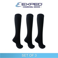 Exped Ladies Casual Cotton Charcoal Knee High Socks 4g0151 set of 3