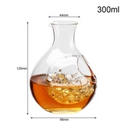 γHot itemγ Japanese Cold Sake Glass Decanter Bottle 300ml/385ml Glass Sake Bottle Clear Liquor Glass